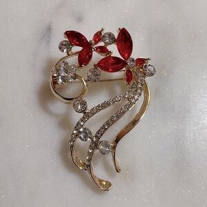 Festive Floral Brooch
